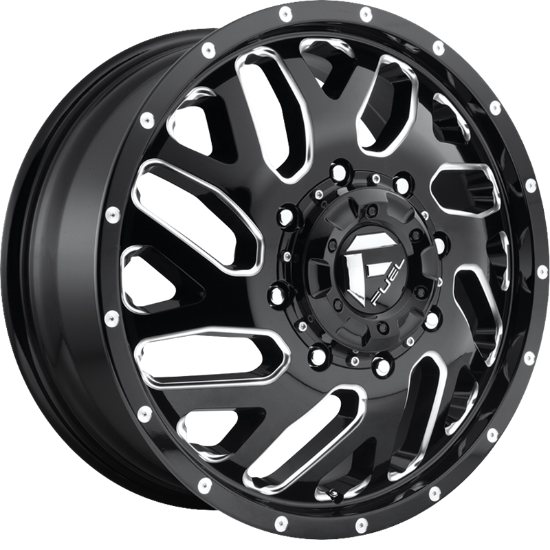 Fuel 20x8.25 D581 Triton Dually Gloss Black Milled -201mm