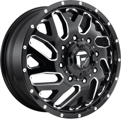 Fuel 20x8.25 D581 Triton Dually Gloss Black Milled -201mm