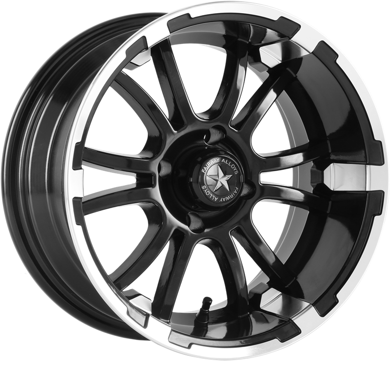 Fairway Alloys 12x6 FA132 Sixer Matte Black Machined -20mm