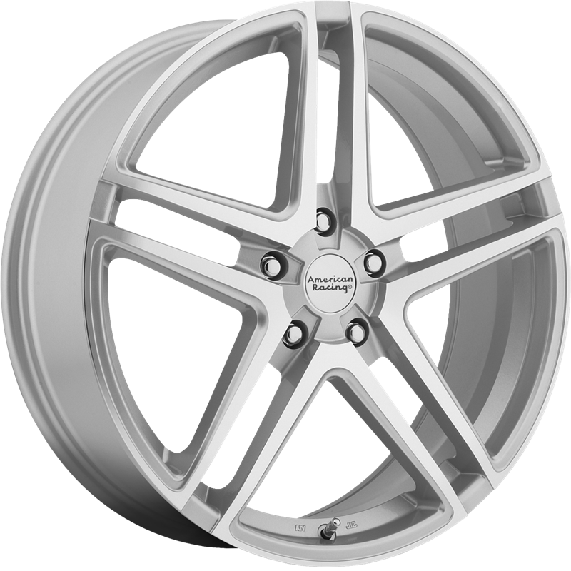 American Racing 18x8 AR907 Bright Silver w/ Machined Face +40mm