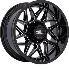 Moto Metal 20x9 MO812 Turbine Gloss Black Milled +1mm