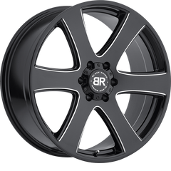 Black Rhino 20x8.5 Haka Gloss Black w/ Milled Spokes +30mm