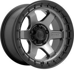 Fuel 18x9 D752 Block Matte Gunmetal w/ Black Bead Ring -12mm