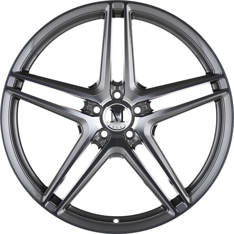 Mandrus 18x9.5 Bremen Gloss Gunmetal w/ Mirror Cut Face +49mm