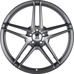 Mandrus 18x9.5 Bremen Gloss Gunmetal w/ Mirror Cut Face +49mm