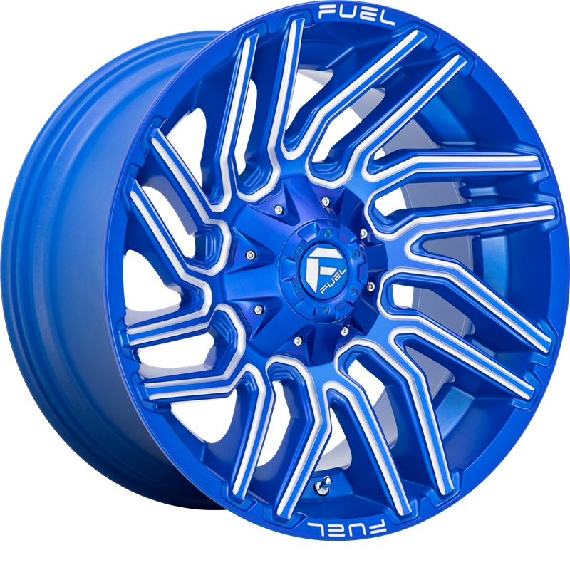 Fuel 20x9 D774 Typhoon Anodized Blue Milled +1mm