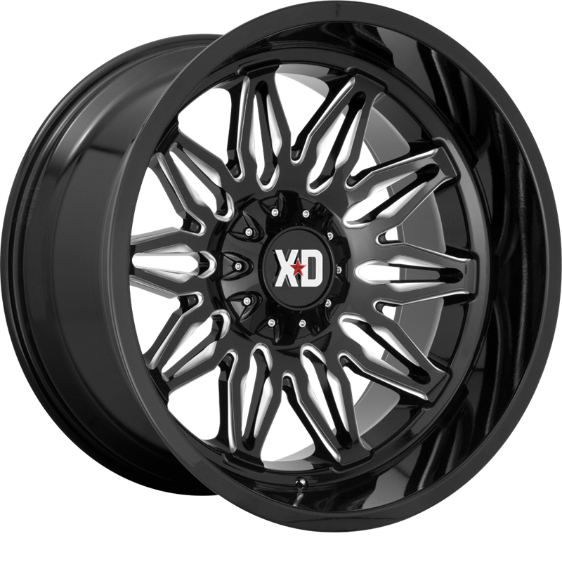 XD 20x10 XD859 Gunner Gloss Black Milled -18mm