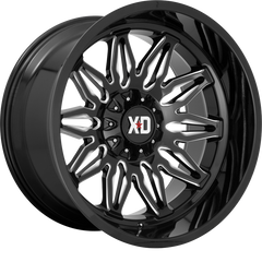 XD 20x10 XD859 Gunner Gloss Black Milled -18mm