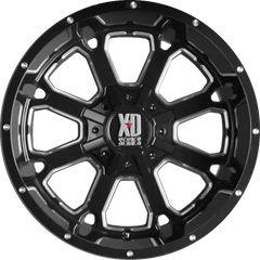 XD 20x10 XD825 Buck 25 Gloss Black Milled -24mm