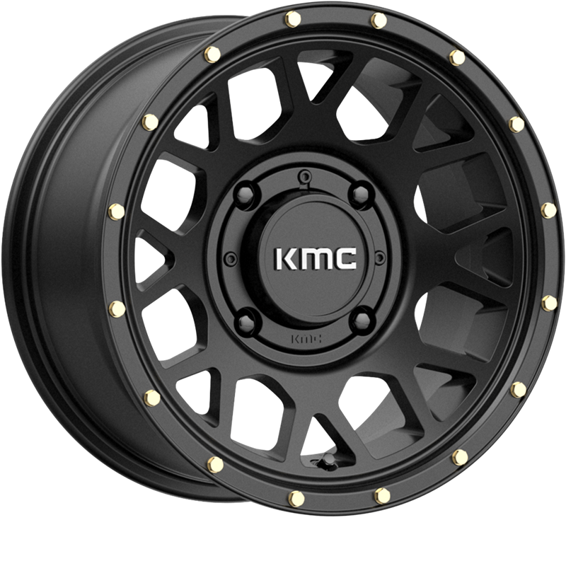 KMC Powersports 15x10 KS135 Grenade Satin Black +0mm