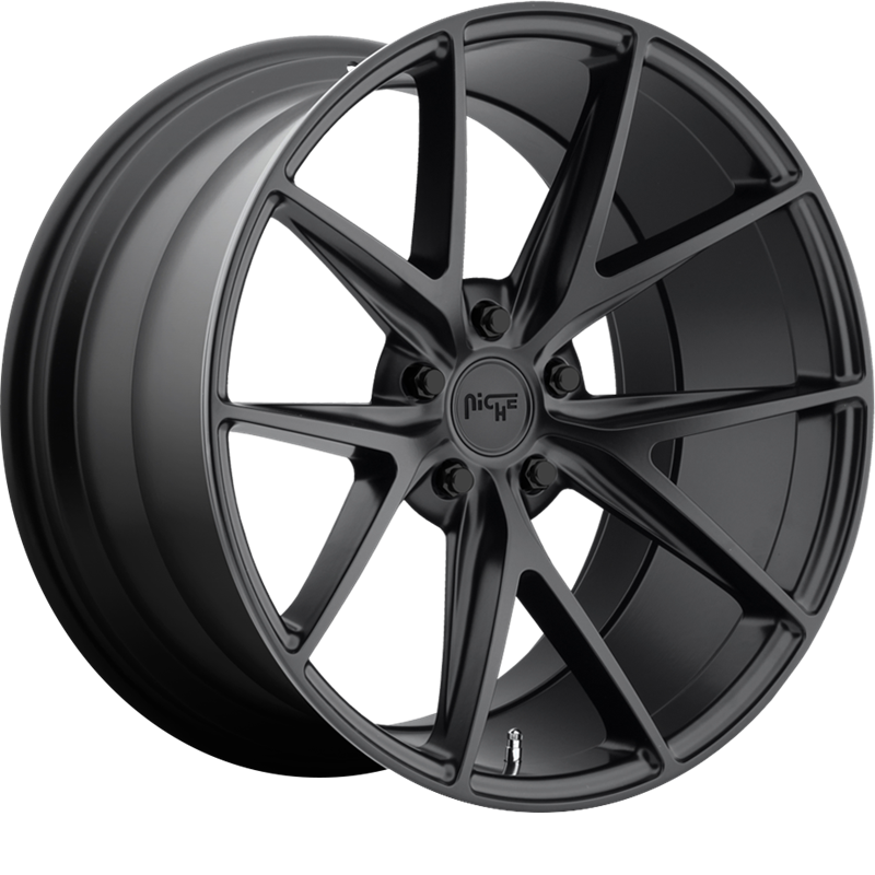 Niche 20x9 M117 Misano Matte Black +50mm