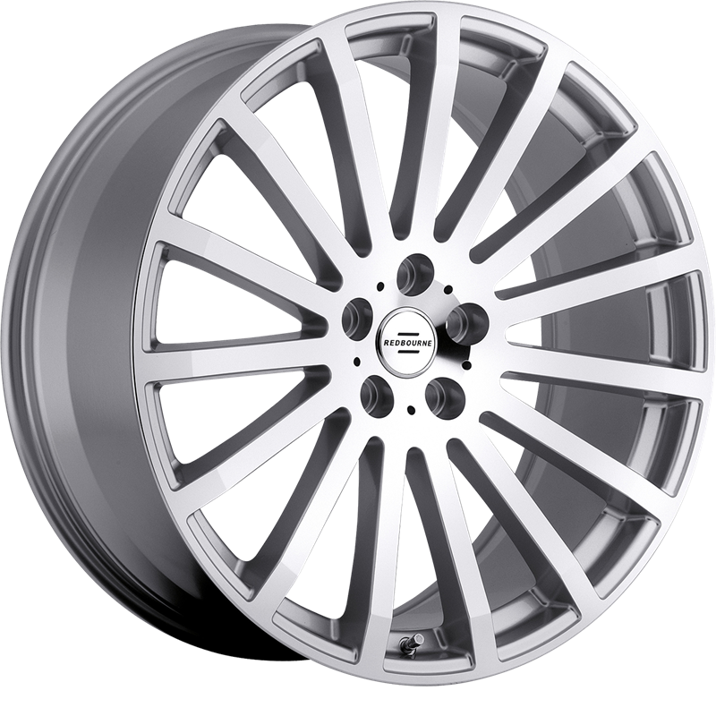 RedBourne 20x9.5 Dominus Silver w/ Mirror Cut Face +32mm