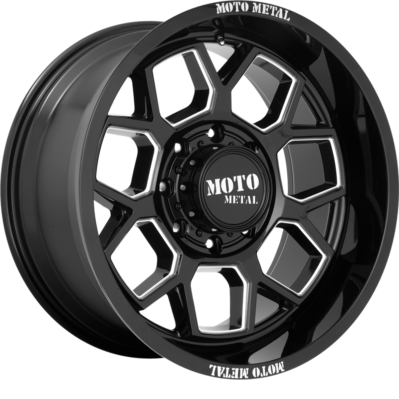 Moto Metal 20x10 MO803 Gloss Black Milled -18mm