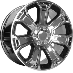 Performance Replicas 20x9 PR113 Chrome w/ Matte Black Accents +24mm