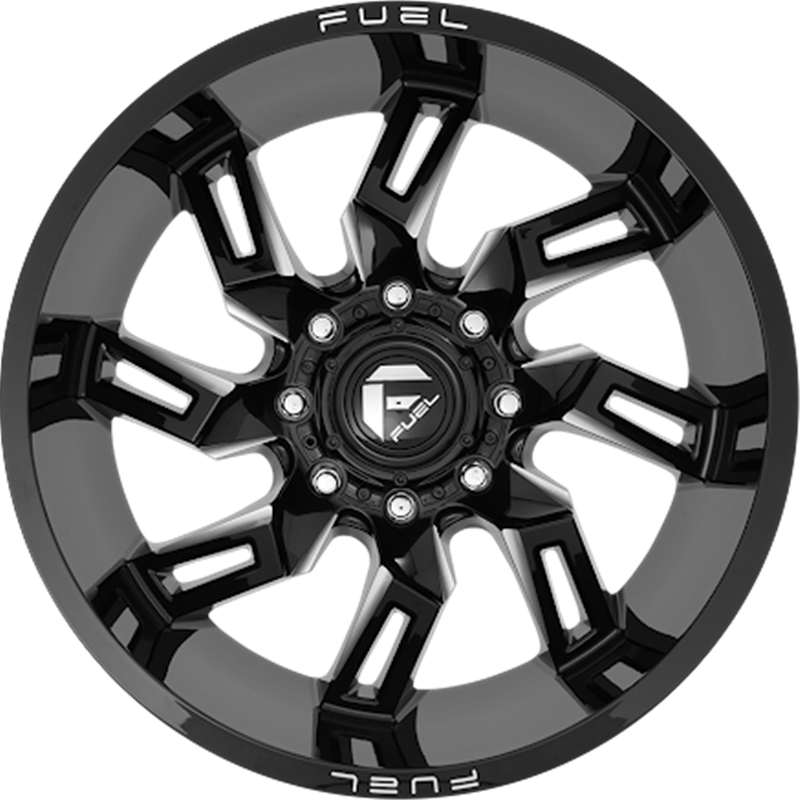 Fuel 20x10 D747 Lockdown Gloss Black Milled -18mm