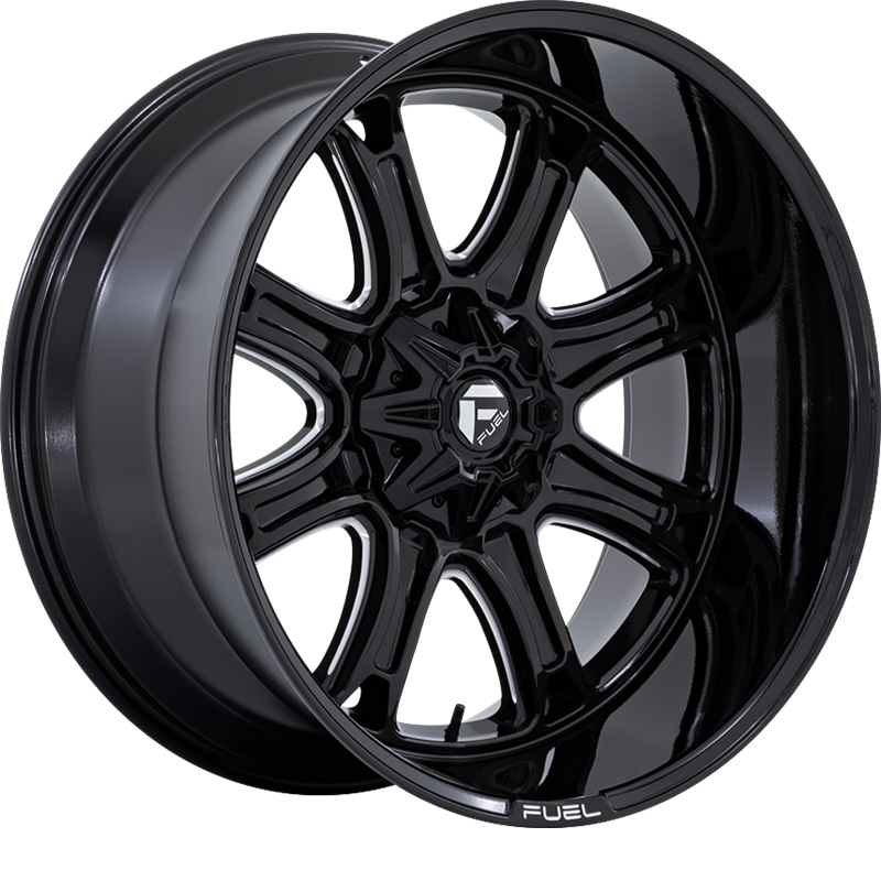 Fuel 20x9 Darkstar Gloss Black Milled +1mm