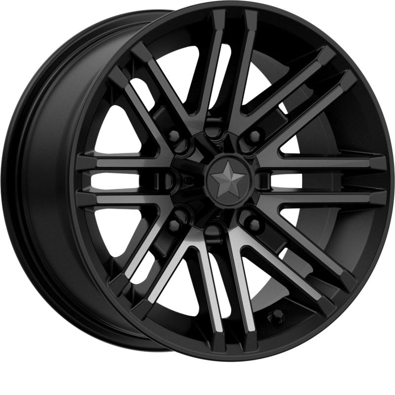 MSA Offroad Wheels 14x7 M40 Rogue Satin Black w/ Titanium Tint +10mm