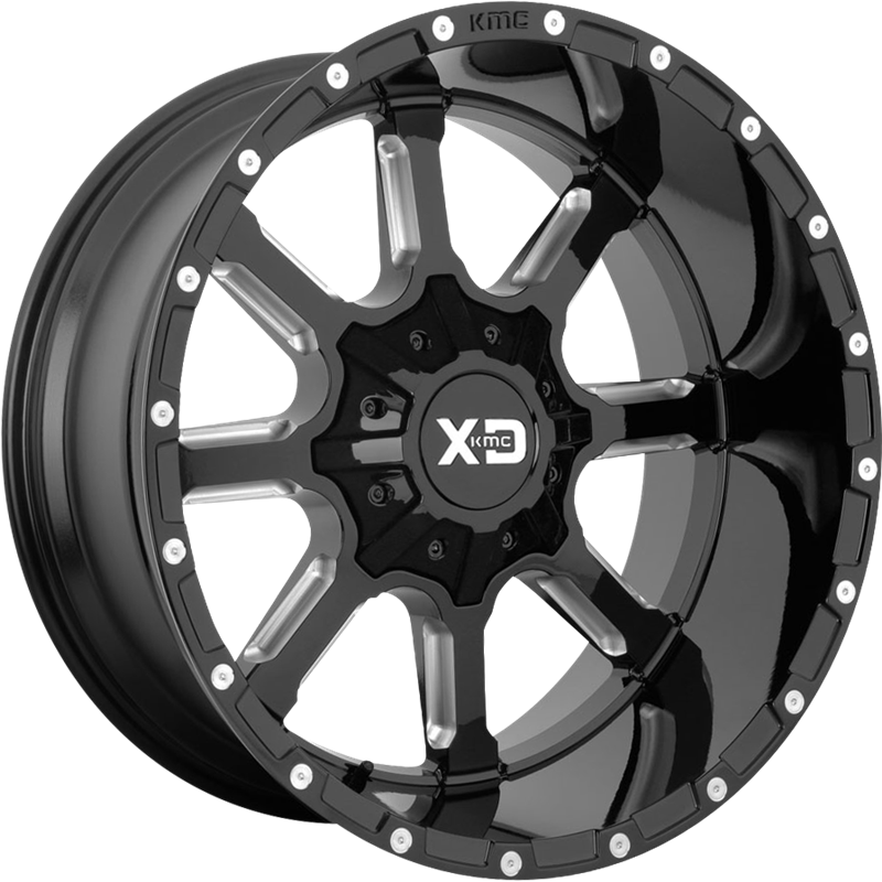 XD 20x10 XD838 Mammoth Gloss Black Milled -18mm