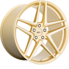 Cray 20x9 Panthera Gloss Gold w/ Mirror Cut Face +38mm