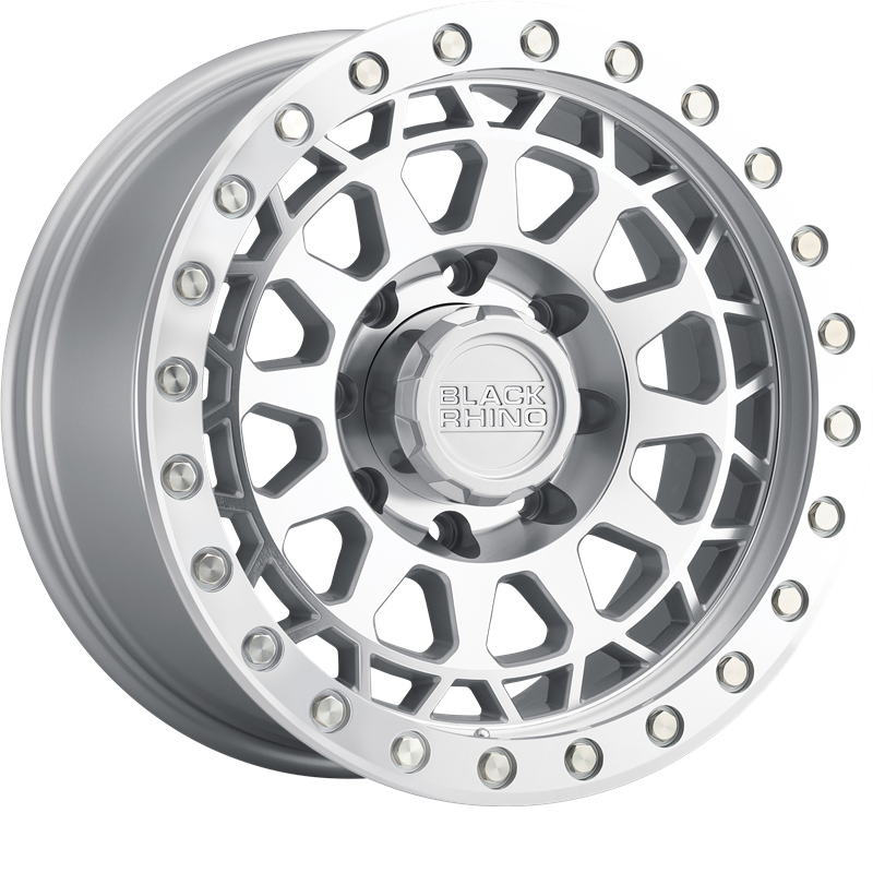 Black Rhino 20x9.5 Primm Silver Machined -18mm