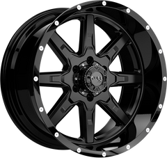 Tuff 18x10 T15 Satin Black w/ Gloss Black Lip -13mm