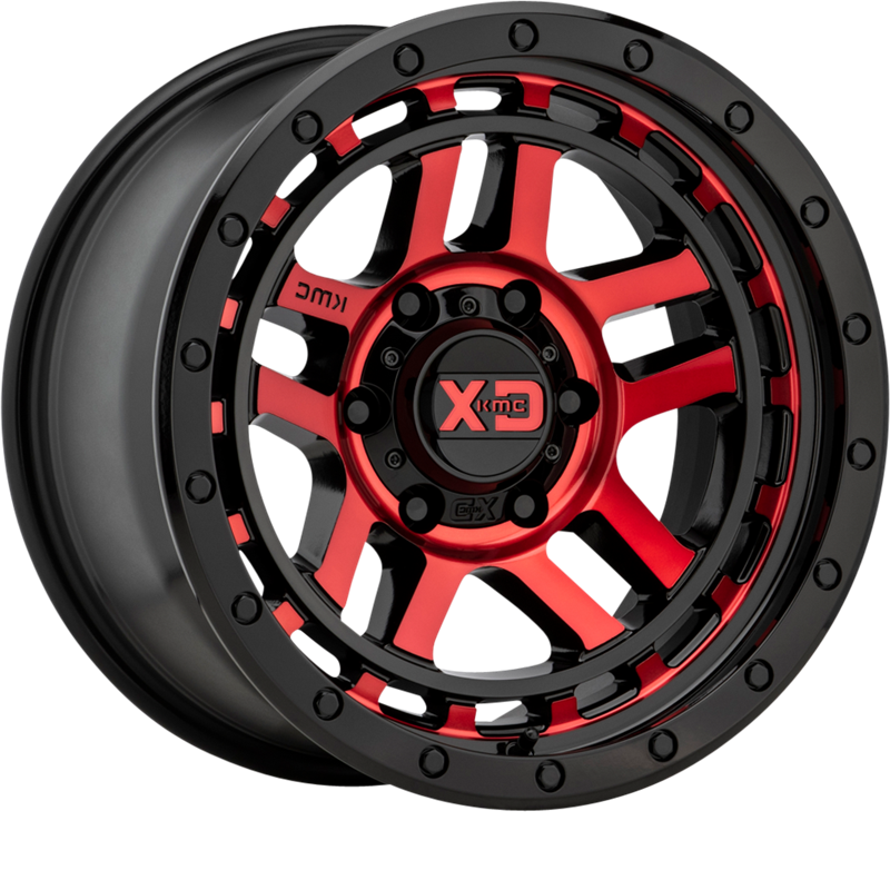 XD 17x9 XD140 Recon Gloss Black Machined w/ Red Tint -12mm