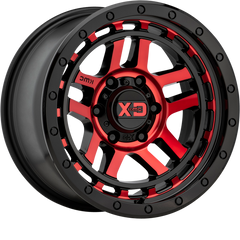 XD 17x9 XD140 Recon Gloss Black Machined w/ Red Tint -12mm