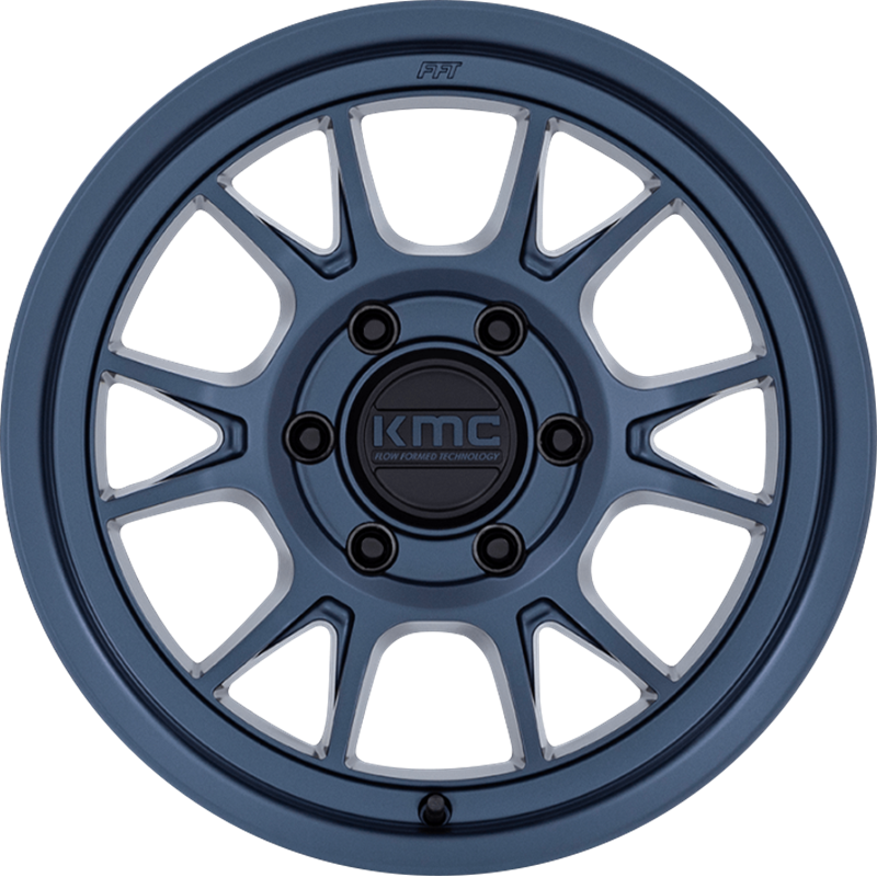 KMC 17x8.5 KM729 Range Metallic Blue -10mm