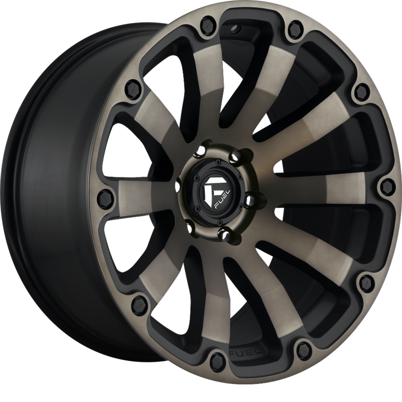 Fuel 20x10 D636 Diesel Black Machined w/ Dark Tint -18mm