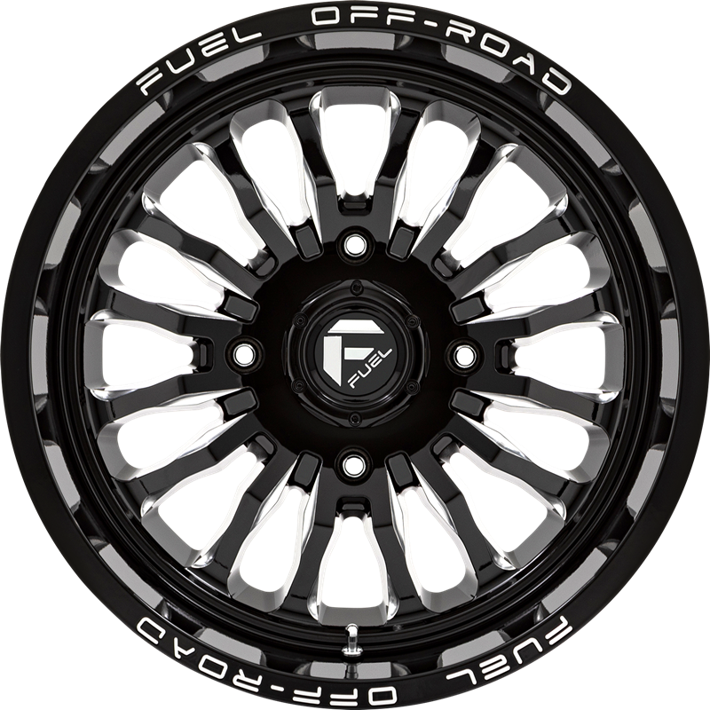 Fuel UTV 18x7 D821 Arc Gloss Black Milled +13mm