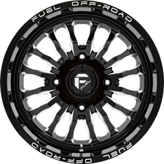 Fuel UTV 18x7 D821 Arc Gloss Black Milled +13mm