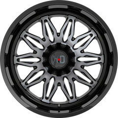 XD 20x10 XD859 Gunner Gloss Black Machined w/ Gray Tint -18mm