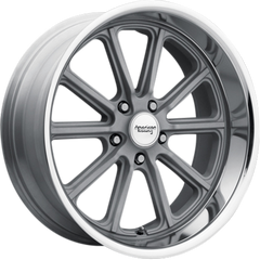 American Racing 18x9.5 VN507 Rodder Vintage Silver w/ Diamond Cut Lip +0mm