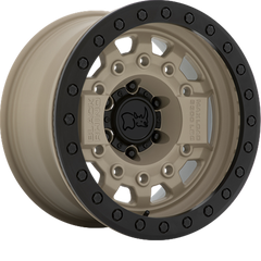 Black Rhino 17x8.5 Avenger Beadlock Desert Sand w/ Black Hardware +0mm