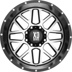 XD 18x8 XD820 Grenade Satin Black w/ Machined Face +38mm