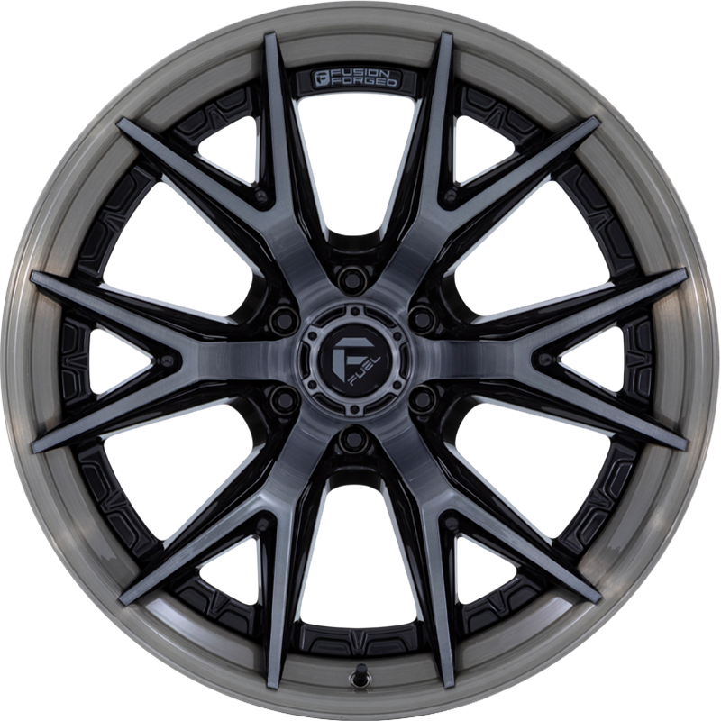 Fuel 20x9 FC402 Catalyst Gloss Black w/ Brushed Face and Gray Tint +1mm