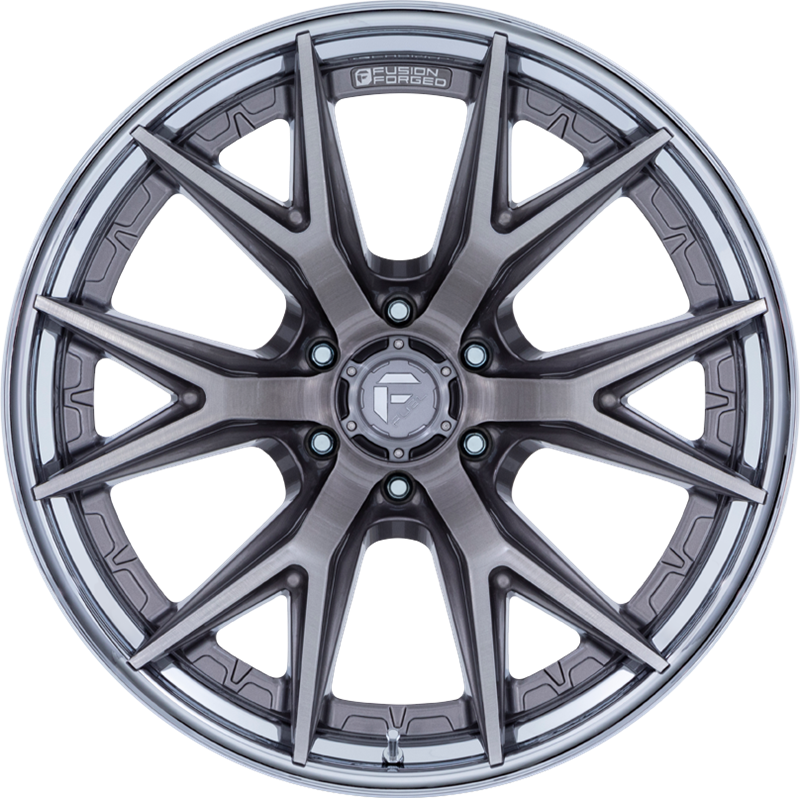 Fuel 20x9 FC402 Catalyst Platinum w/ Chrome Lip +20mm