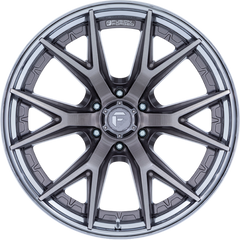 Fuel 20x9 FC402 Catalyst Platinum w/ Chrome Lip +20mm