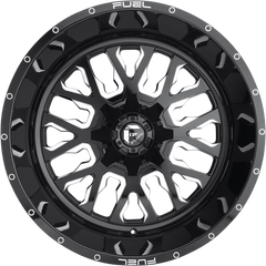 Fuel UTV 18x7 D611 Stroke Gloss Black Milled +13mm