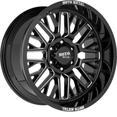 Moto Metal 20x10 MO802 Warlock Gloss Black Milled -18mm