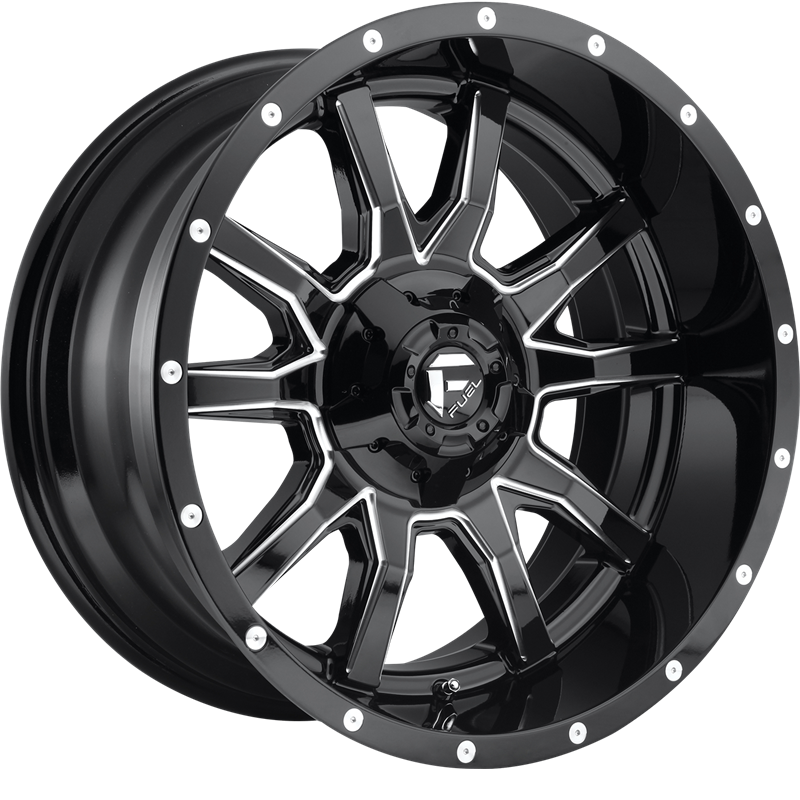 Fuel 20x10 D627 Vandal Gloss Black Milled -18mm