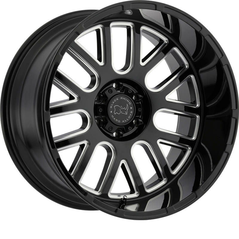 Black Rhino 20x9.5 Pismo Gloss Black w/ Milled Spokes +6mm