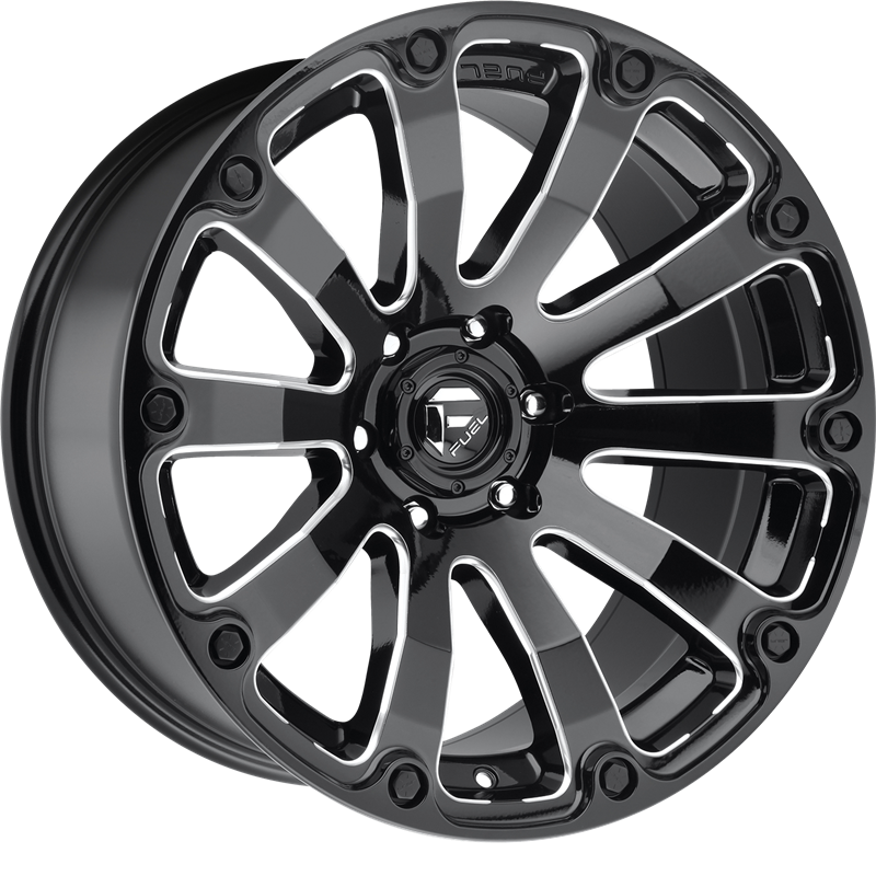 Fuel 20x12 D598 Diesel Gloss Black Milled -44mm