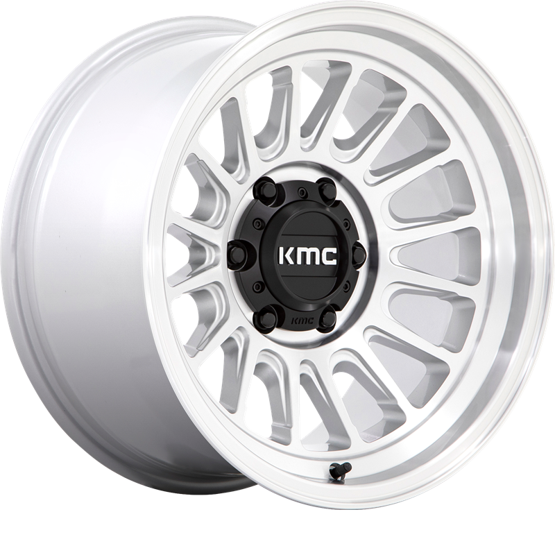 KMC 17x9 KM724 Impact OL Silver Machined -12mm