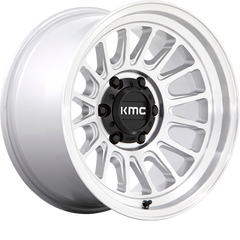 KMC 17x9 KM724 Impact OL Silver Machined -12mm