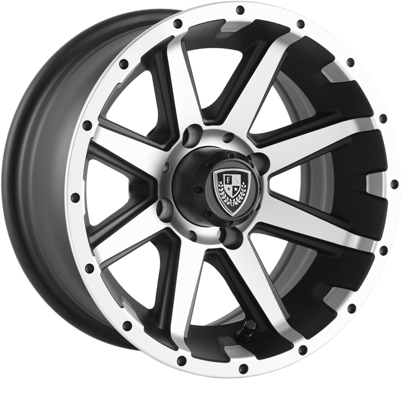 Fairway Alloys 12x6 FA135 Rebel Matte Black Machined -23mm