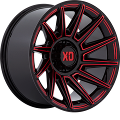 XD 20x10 XD867 Specter Gloss Black w/ Red Tint -18mm