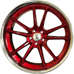 Asanti 20x10.5 ABL-23 Sigma Candy Red w/ Chrome Lip +38mm