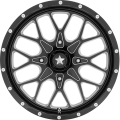 MSA Offroad Wheels 18x7 M45 Portal Gloss Black Milled +0mm