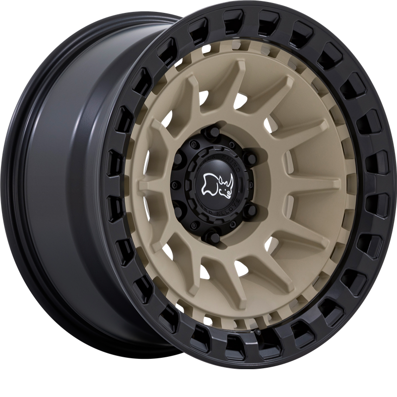 Black Rhino 17x8.5 Barrage Desert Sand on Matte Black -10mm